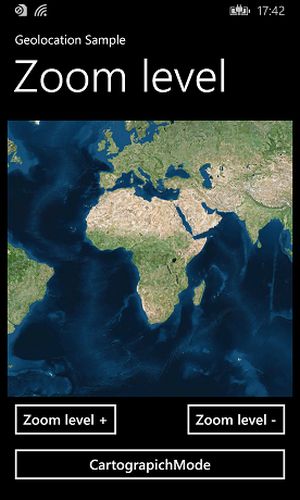 The Map in Aerial mode